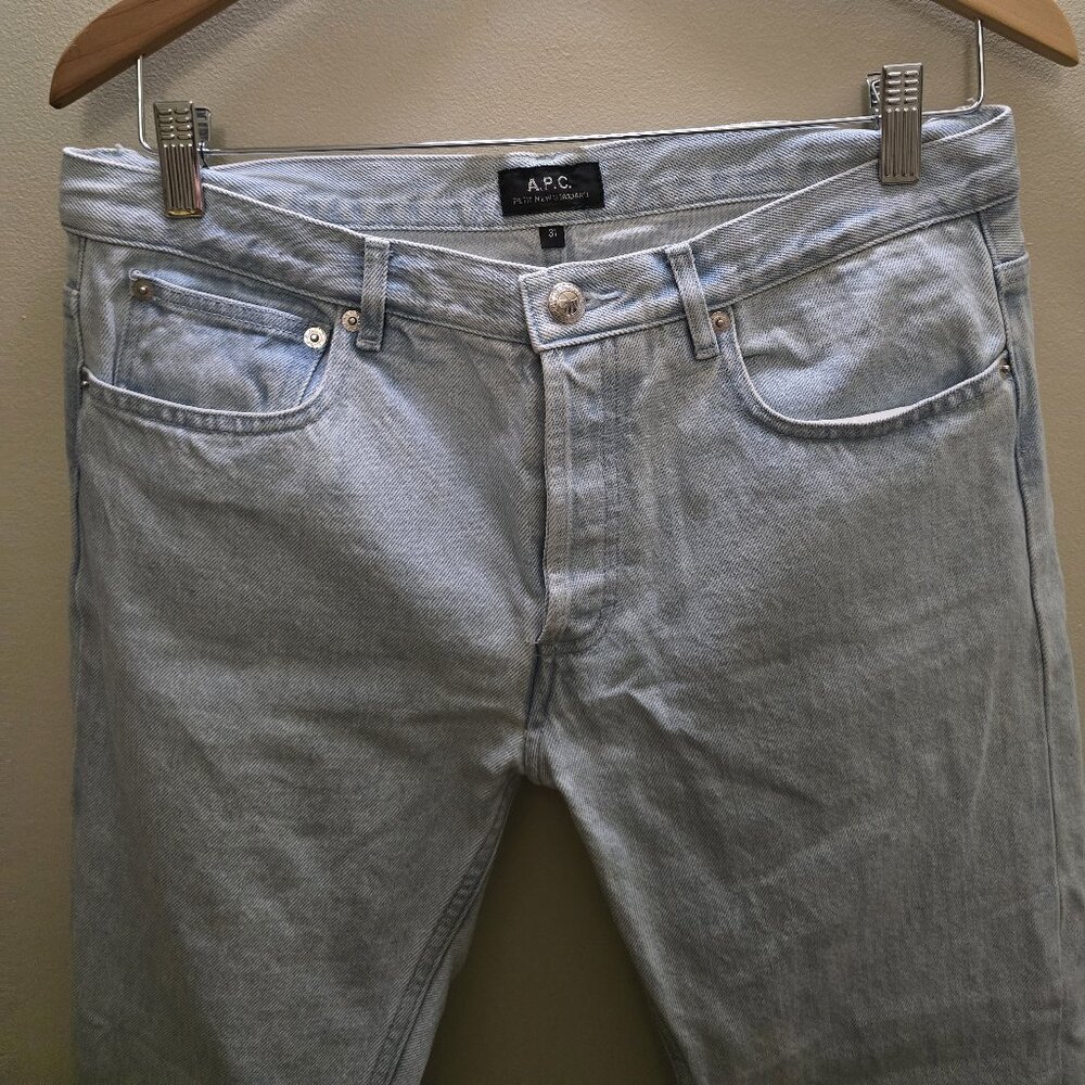 A.P.C 100% Cotton denim light wash blue jeans - Size 31 - Picture 3 of 16